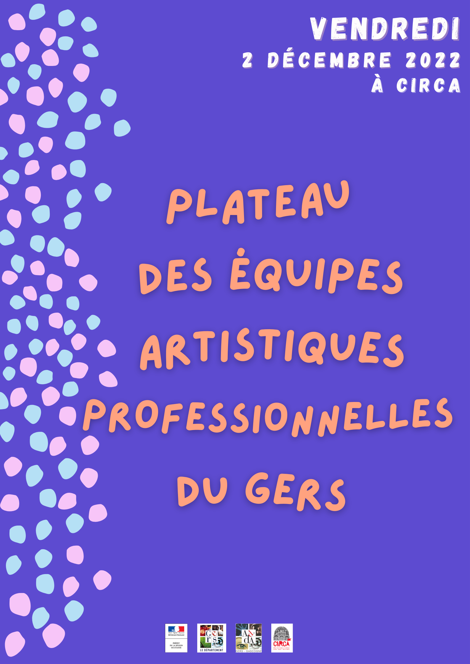 Plateau des Équipes artistiques professionnelles du Gers 2022 #2 : vendredi 2 décembre 2022